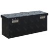 vidaXL Aluminium Box 19.09x5.51x7.87" Black