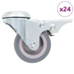 vidaXL 24 pcs Bolt Hole Swivel Casters 1.97 " (6x143423)