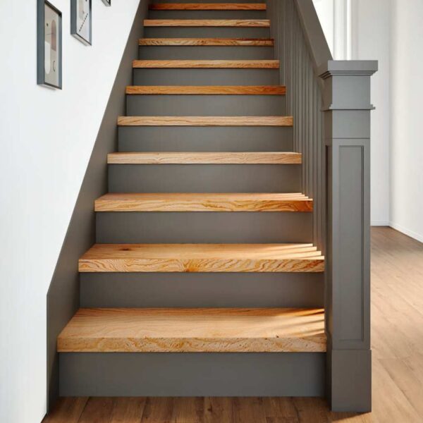 vidaXL Stair Tread Set of 16 Light Brown Solid Oak Wood 27.6 x 9.8 in