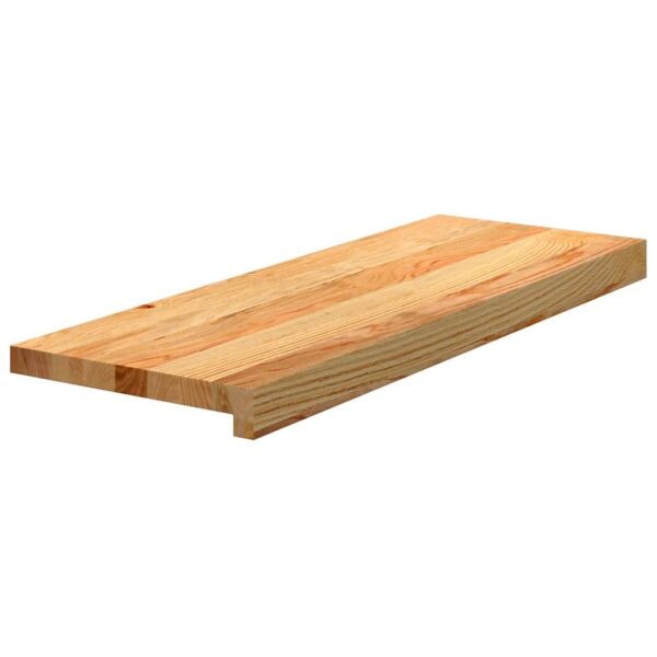 vidaXL Stair Tread Set of 16 Light Brown Solid Oak Wood 27.6 x 9.8 in