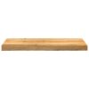 vidaXL Stair Tread Set of 16 Light Brown Solid Oak Wood 27.6 x 9.8 in