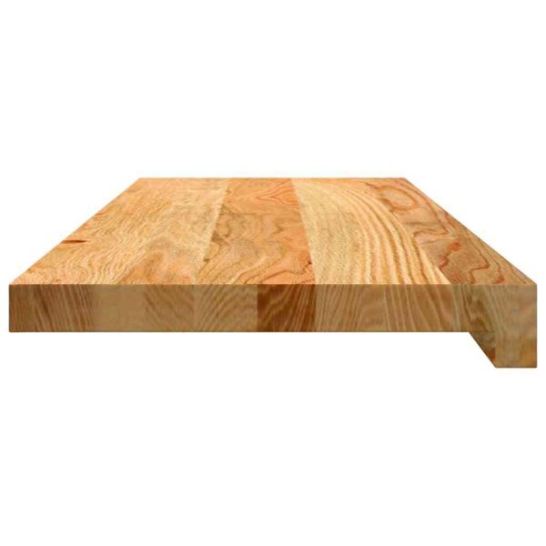 vidaXL Stair Tread Set of 16 Light Brown Solid Oak Wood 27.6 x 9.8 in