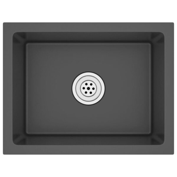 Handmade Kitchen Sink Black Stainless Steel