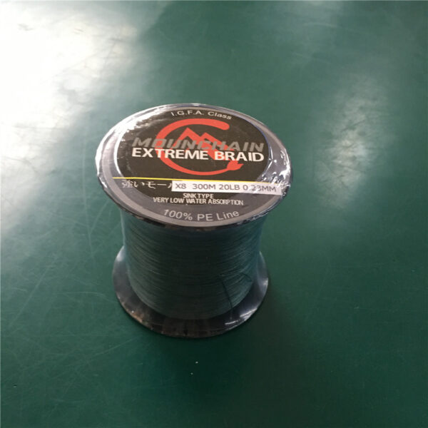US MOUNCHAIN 300m Fishing Line 8 Strands Pe Braided Super Strong Fishing  Line Fishing Tackle gray 10LB/0.12MM